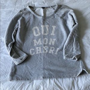 J. Crew Oui Mon Cherie pullover sweater
